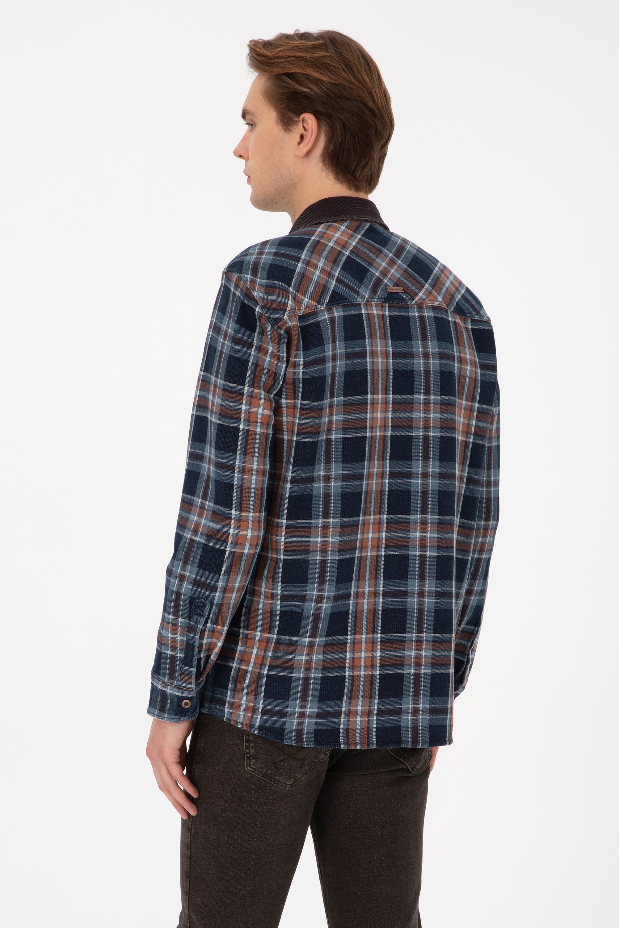 Erkek Kahverengi Jean Gömlek - 50313592018