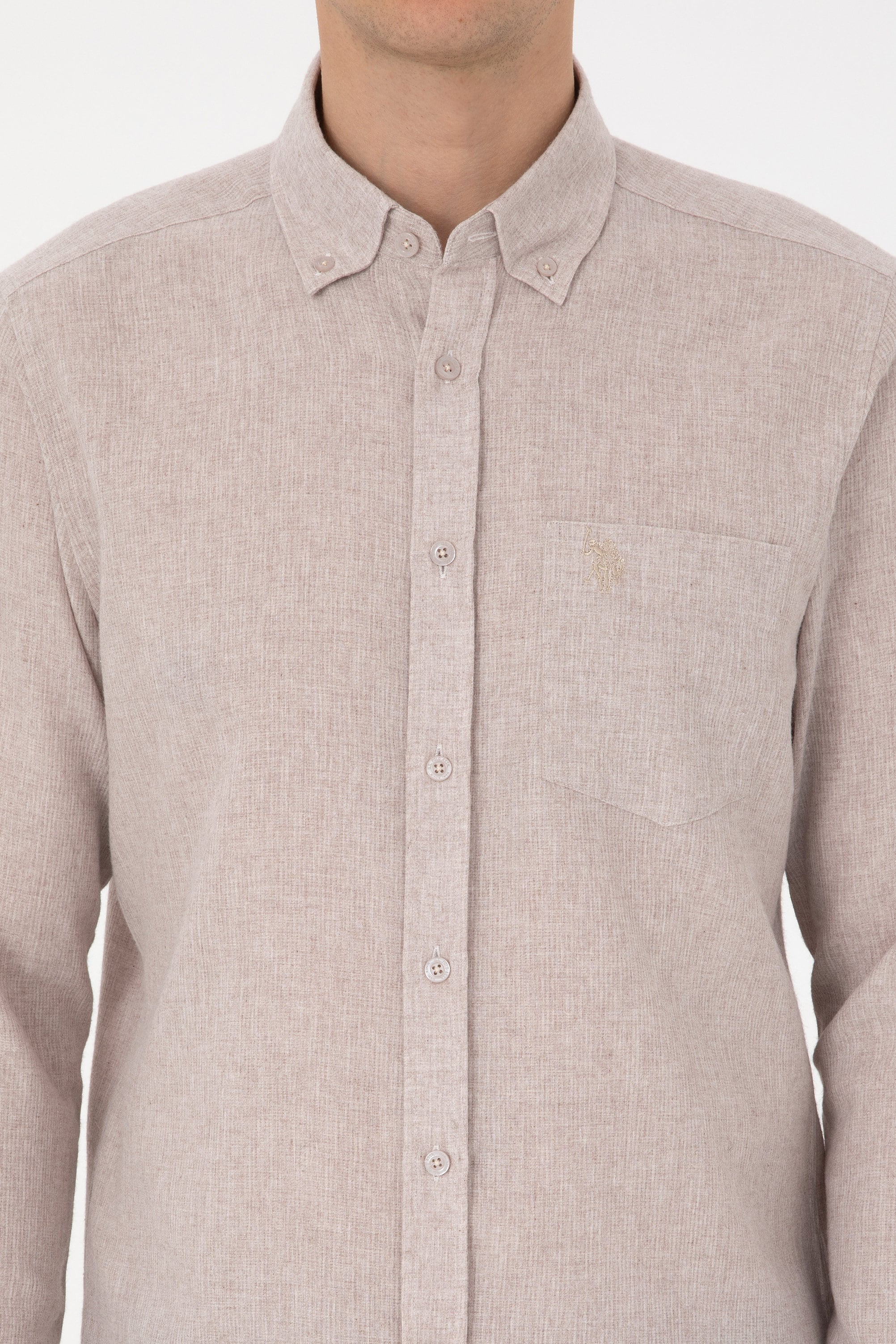 Erkek Taş Uzun Kollu Gömlek - 50308596009