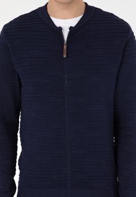 Erkek Lacivert Triko Hırka - 50308486006