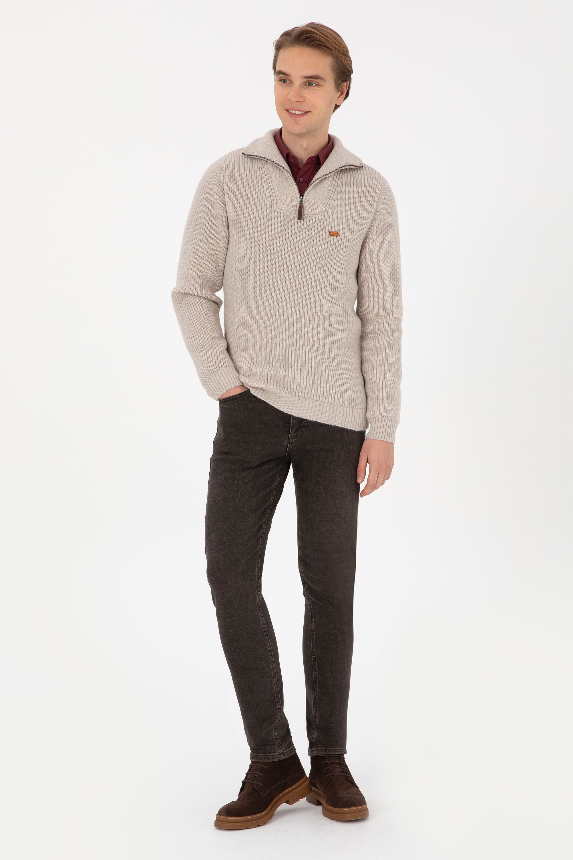 Erkek Taş Kazak - 50317171007