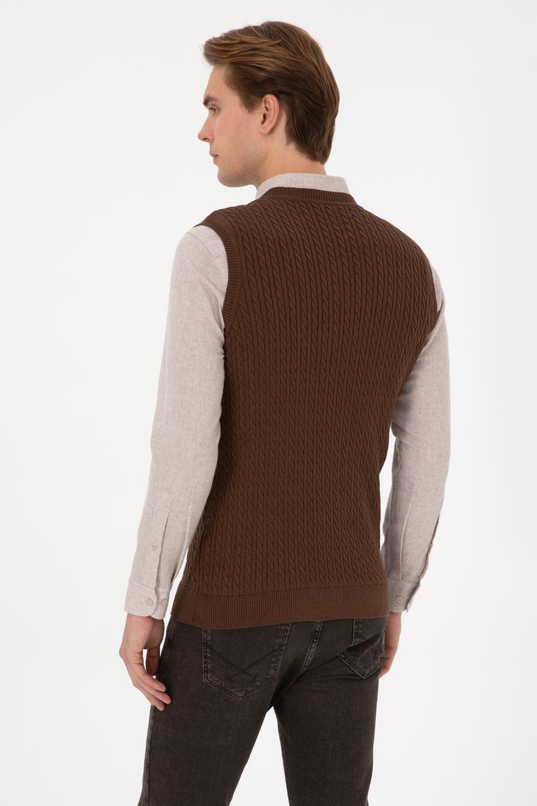 Erkek Kahverengi Süveter - 50318160008