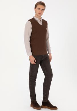 Erkek Kahverengi Süveter - 50318160008