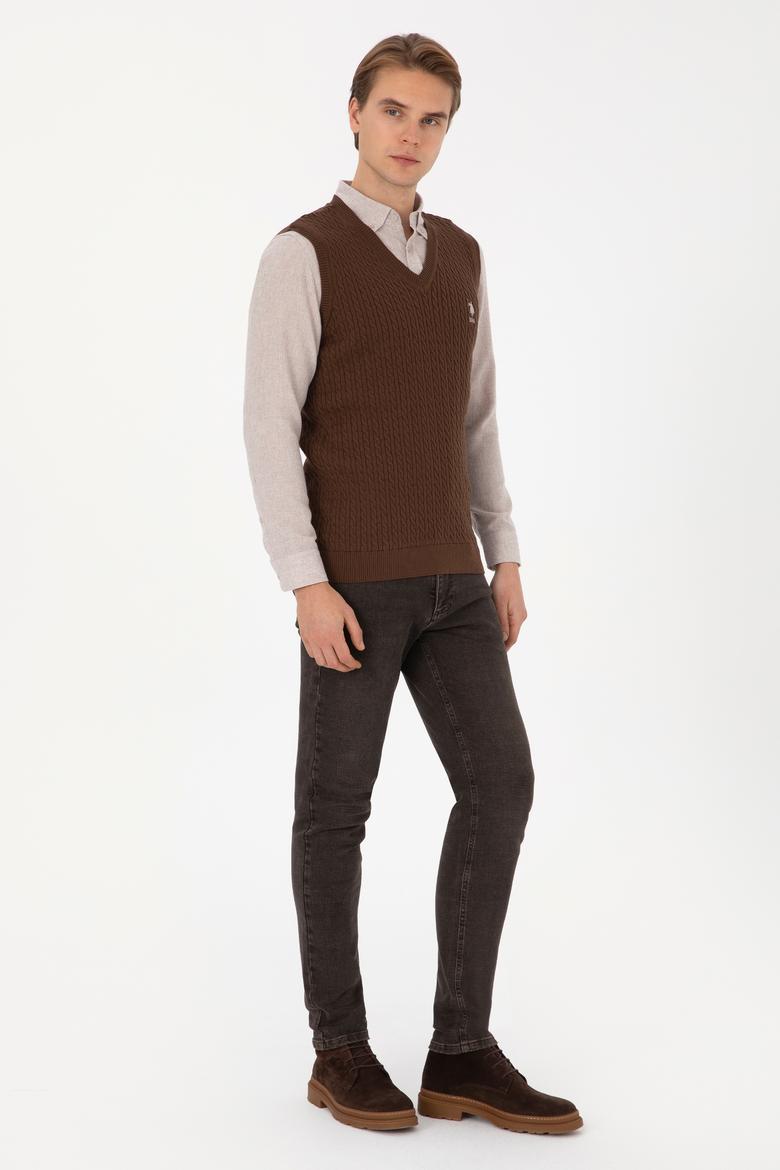 Erkek Kahverengi Süveter - 50318160008
