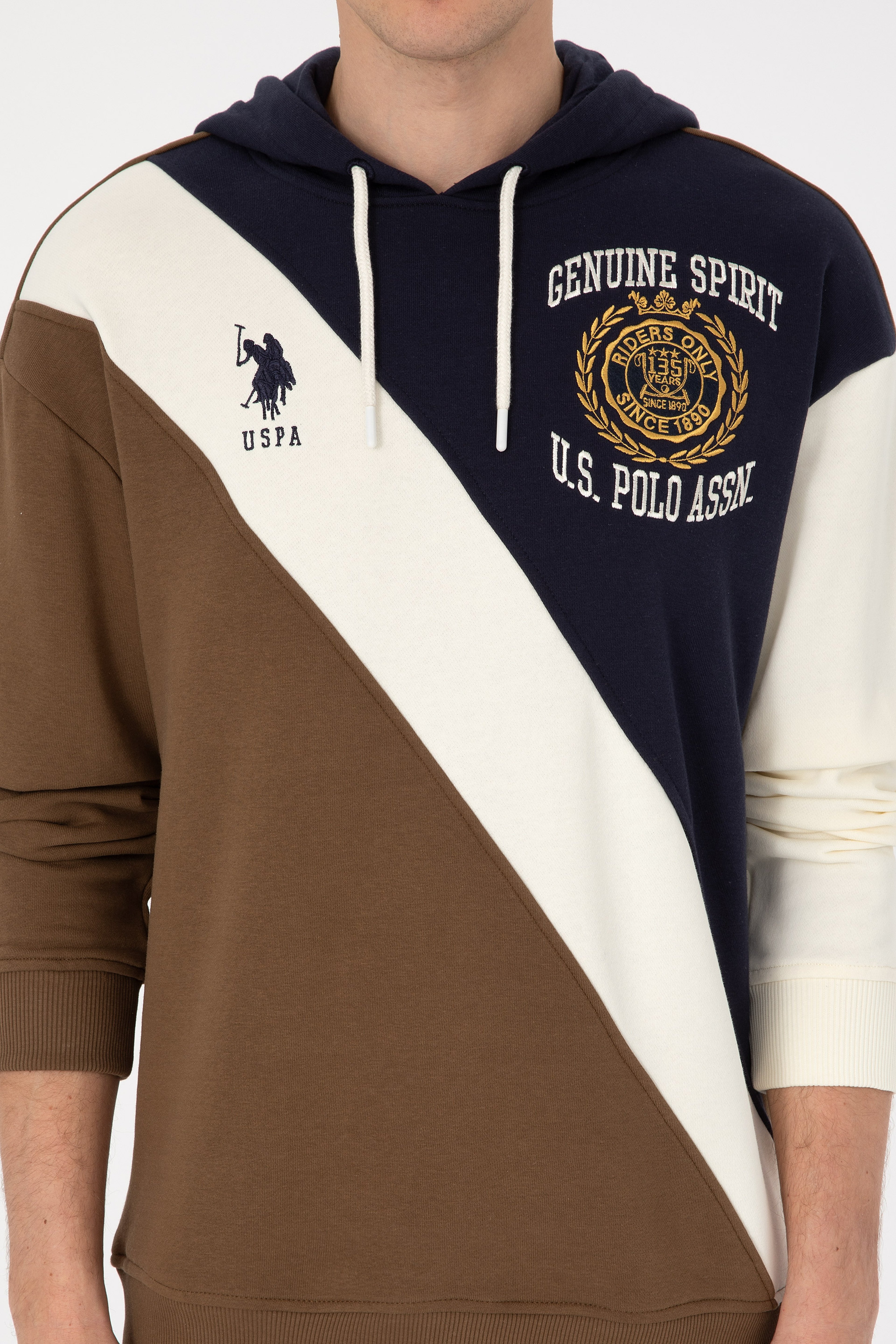 Erkek Comfort Fit Kapülonlu Haki Sweatshirt