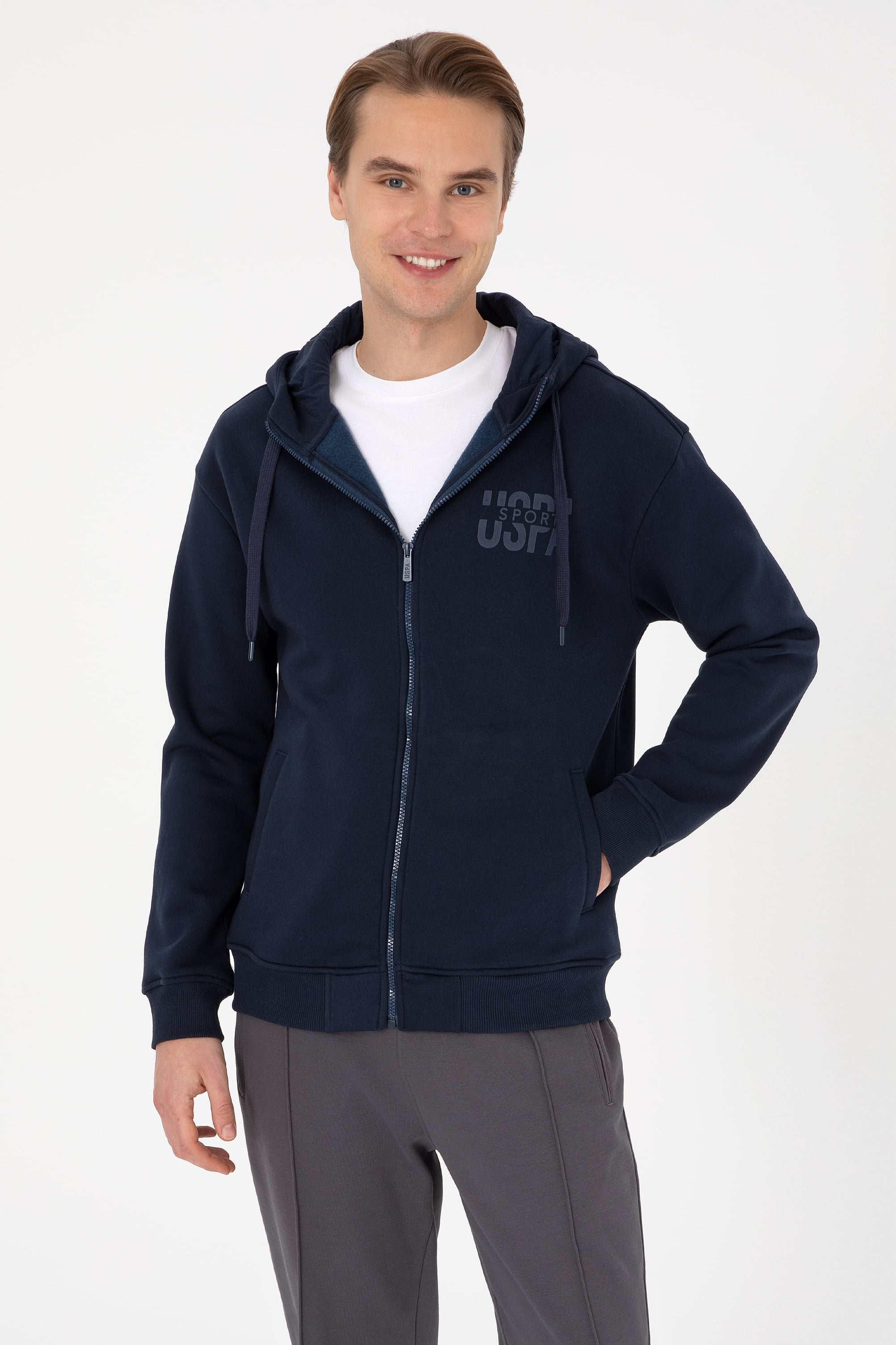 Erkek Lacivert Örme Hırka