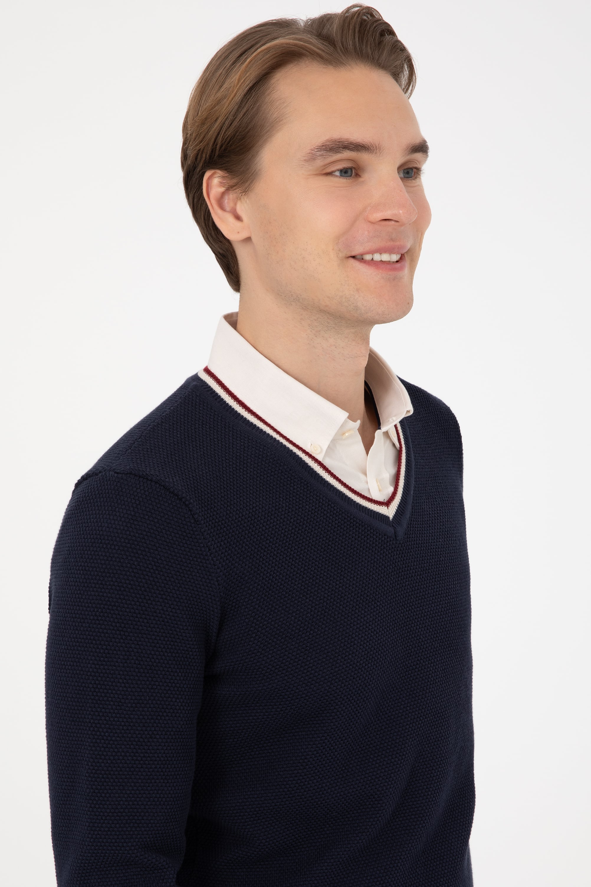 Erkek Lacivert Kazak - 50308336001