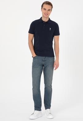 Erkek Lacivert Basic Tişört - 50307753021