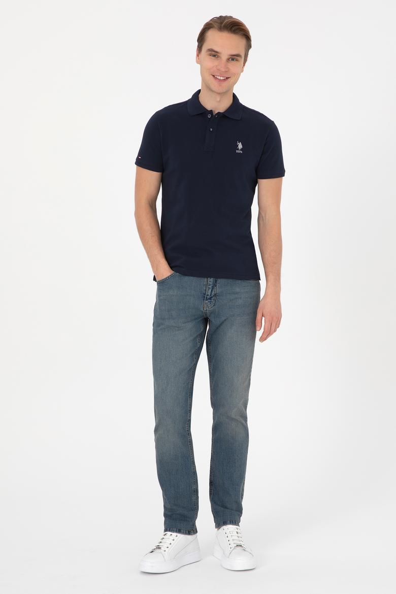 Erkek Lacivert Basic Tişört - 50307753021