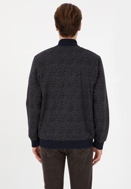 Erkek Lacivert Örme Hırka - 50309968026