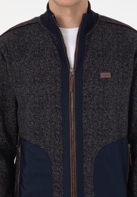 Erkek Lacivert Örme Hırka - 50309968026