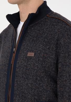 Erkek Lacivert Örme Hırka - 50309968026