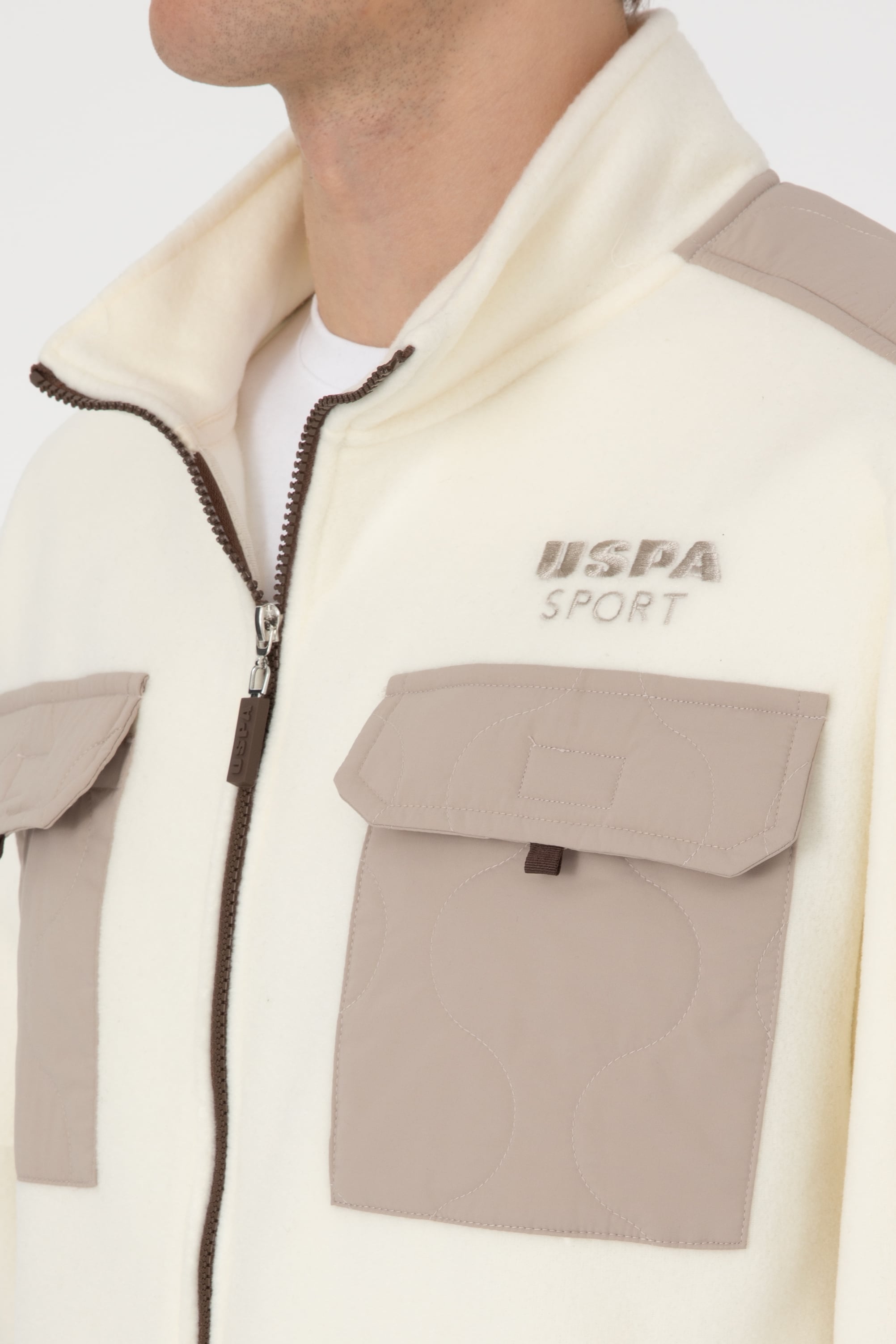 Erkek Krem Örme Hırka - 50309979026