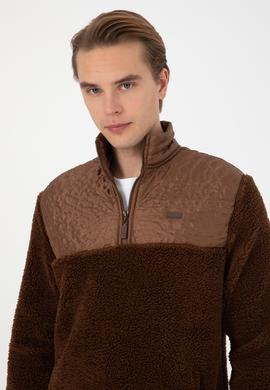 Erkek Kahverengi Sweatshirt - 50309995021