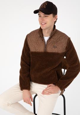 Erkek Kahverengi Sweatshirt - 50309995021