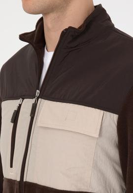 Erkek Koyu Kahverengi Örme Hırka - 50309977056
