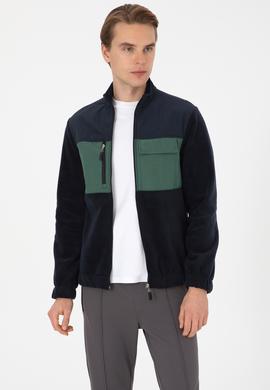 Erkek Lacivert Örme Hırka - 50309977046