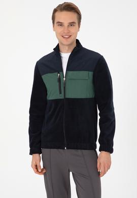 Erkek Lacivert Örme Hırka - 50309977046