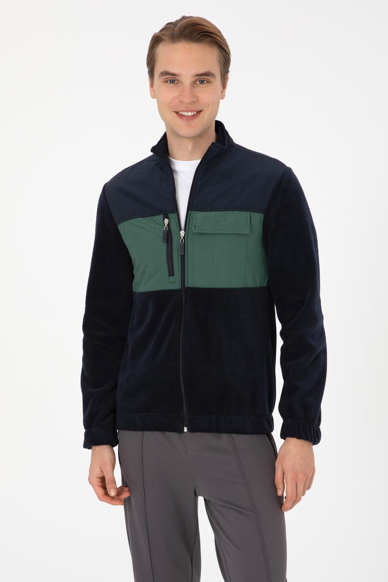 Erkek Lacivert Örme Hırka