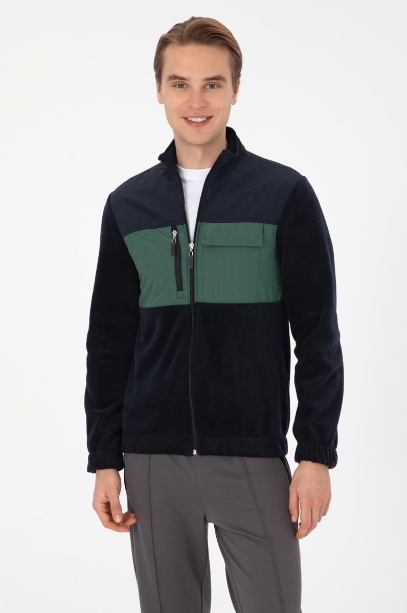 Erkek Lacivert Örme Hırka