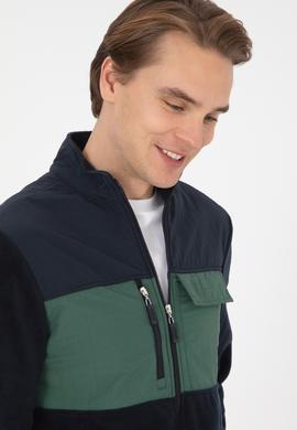 Erkek Lacivert Örme Hırka - 50309977046