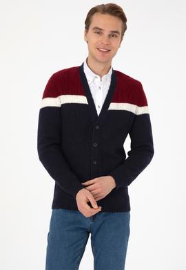 Erkek Lacivert Triko Hırka - 50315033019