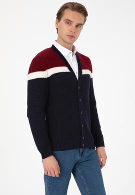 Erkek Lacivert Triko Hırka - 50315033019