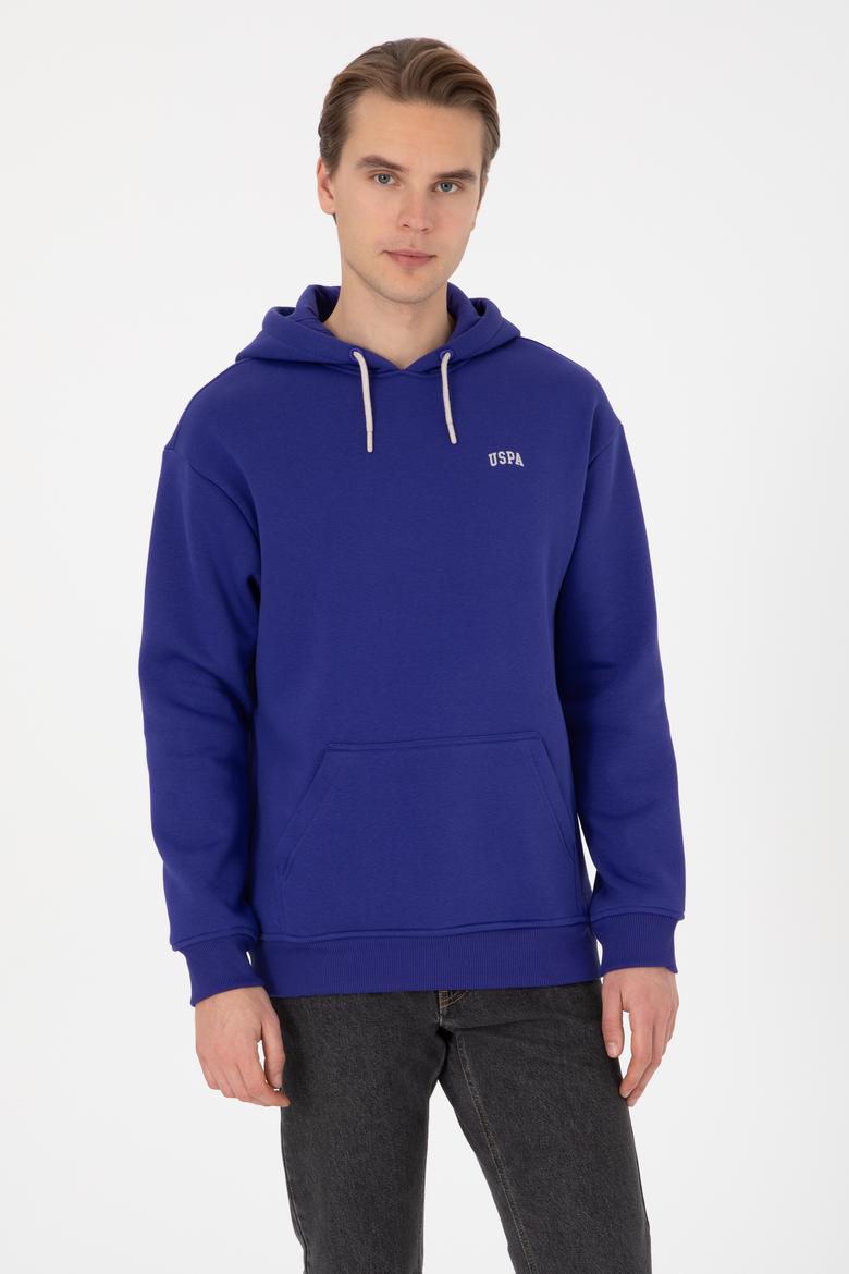 Erkek Mor Basic Sweatshirt
