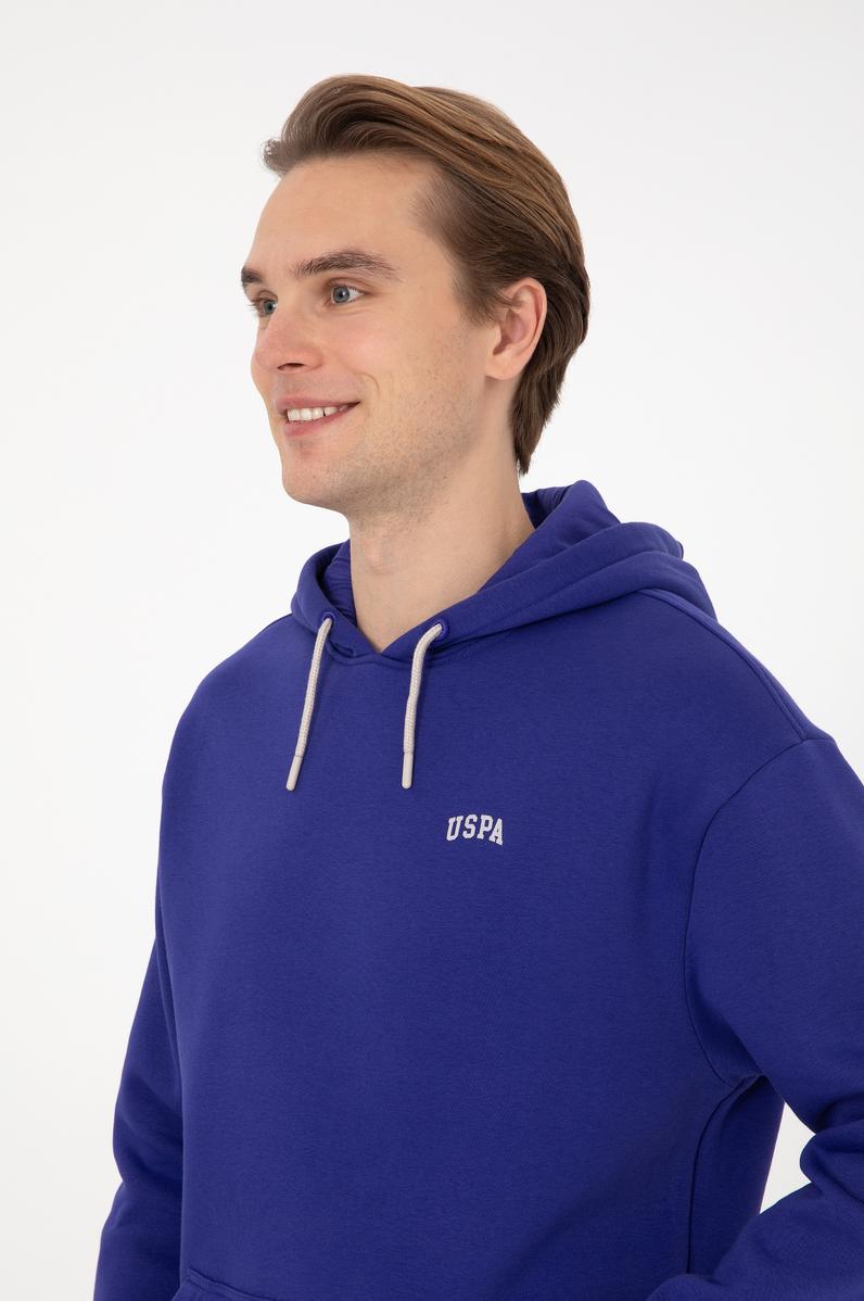 Erkek Mor Basic Sweatshirt