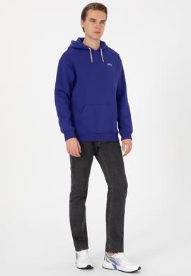 Erkek Mor Basic Sweatshirt - 50313782193