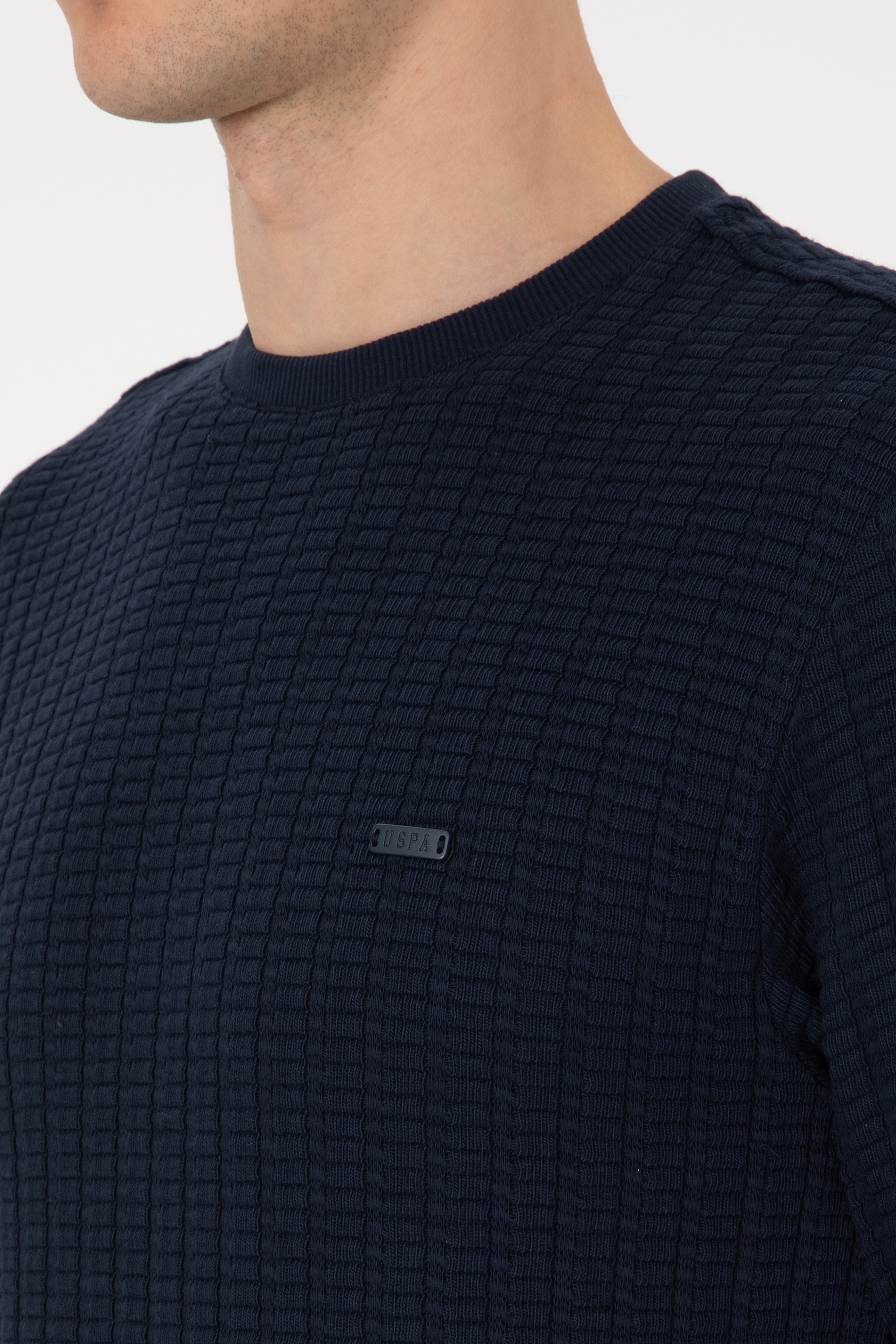 Erkek Regular Fit Bisiklet Yaka Lacivert Sweatshirt - Image 7