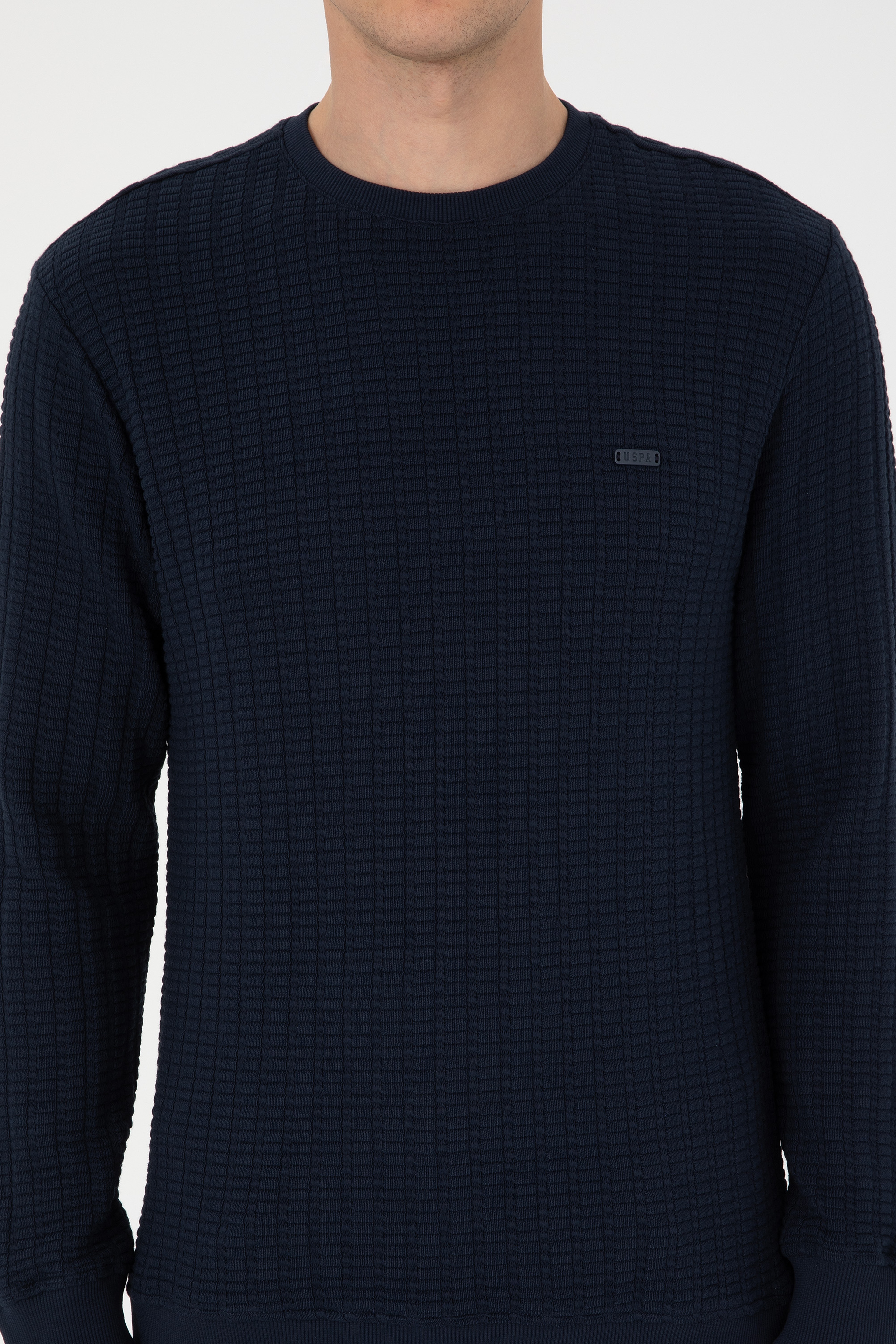 Erkek Regular Fit Bisiklet Yaka Lacivert Sweatshirt - Image 6