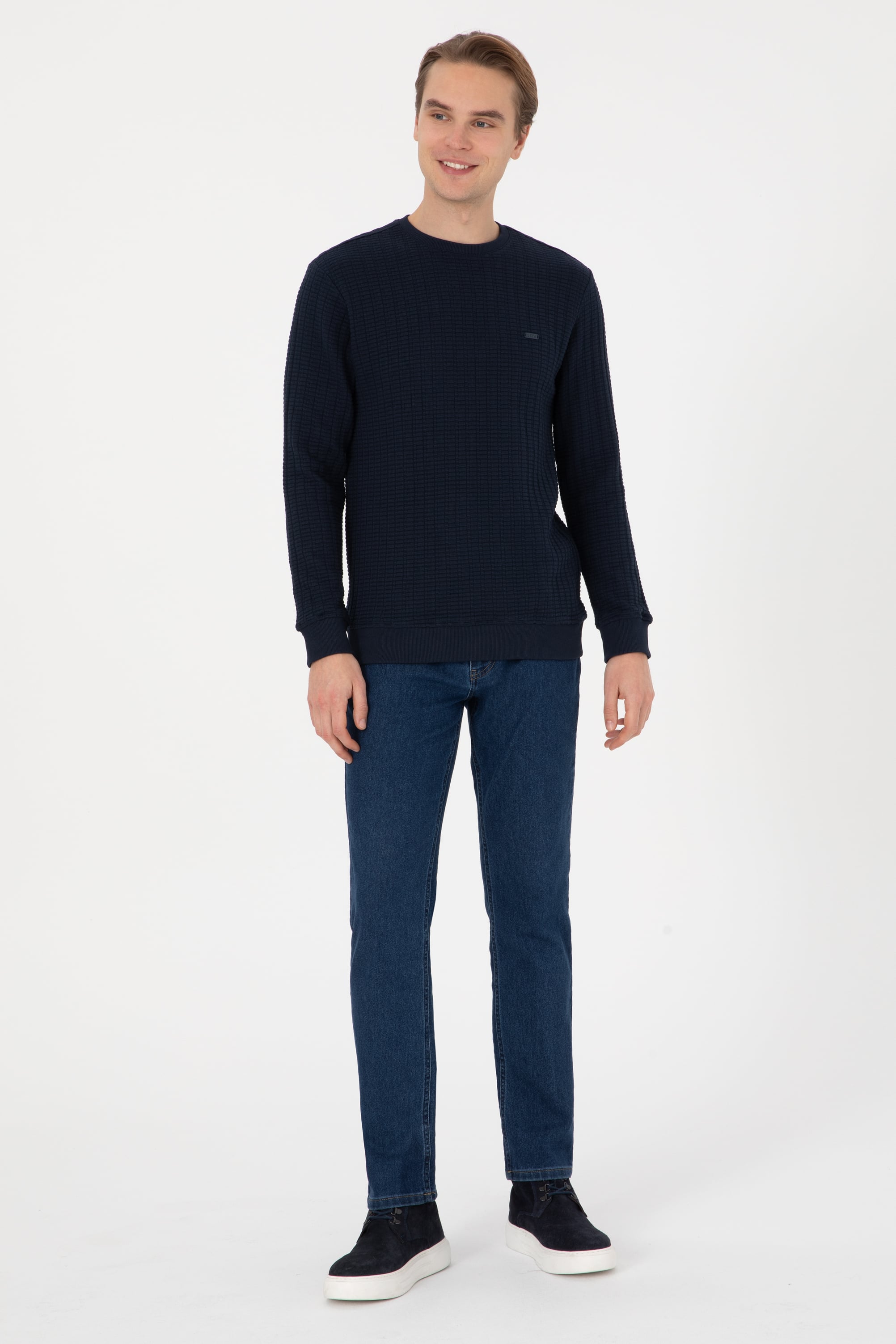 Erkek Lacivert Sweatshirt - 50308917027