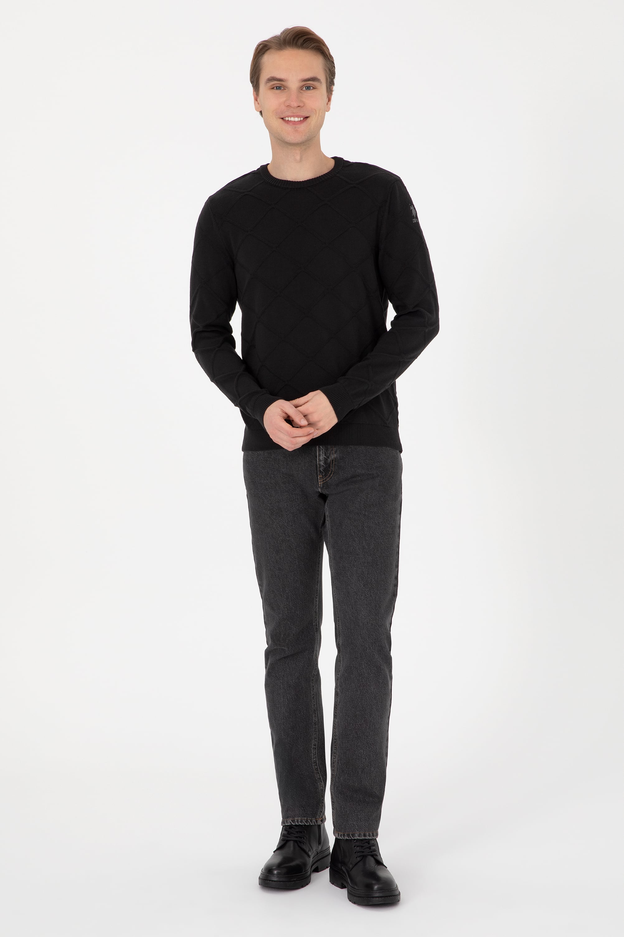 Erkek Siyah Kazak - 50307825035