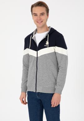 Erkek Gri Melanj Örme Hırka - 50309005023