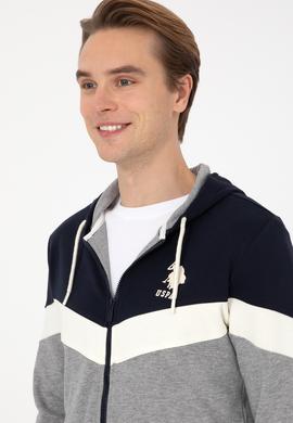 Erkek Gri Melanj Örme Hırka - 50309005023