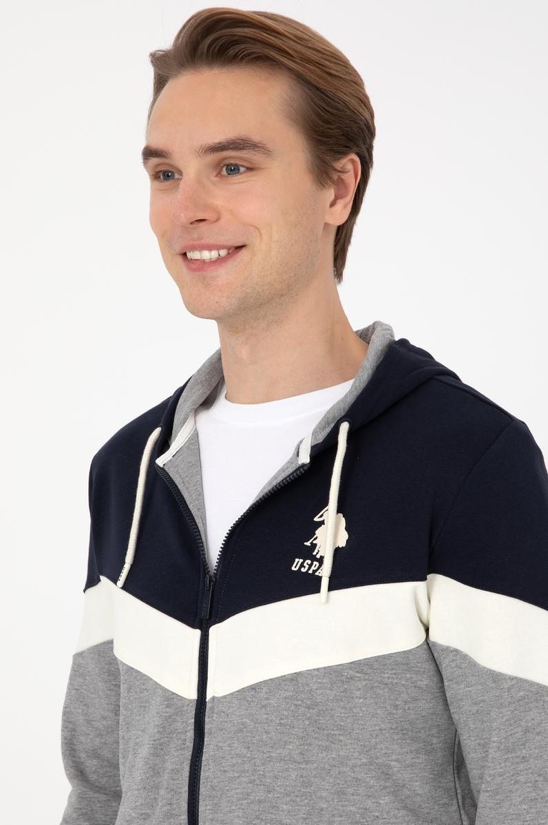 Erkek Gri Melanj Örme Hırka