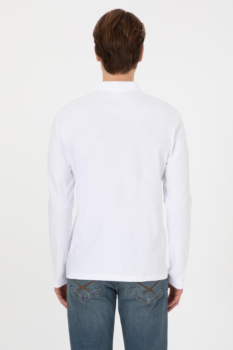 Erkek Beyaz Basic Sweatshirt - 50307692016