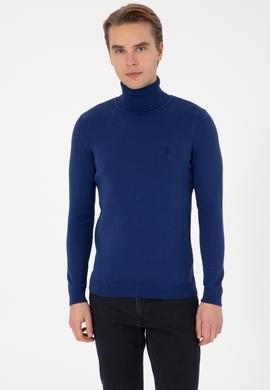 Erkek İndigo Basic Kazak - 50313640110