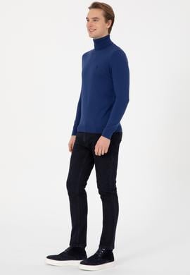 Erkek İndigo Basic Kazak - 50313640110