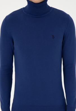 Erkek İndigo Basic Kazak - 50313640110