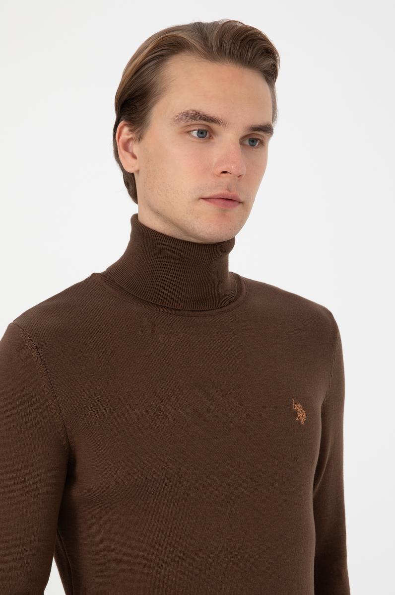 Erkek Kahverengi Basic Kazak