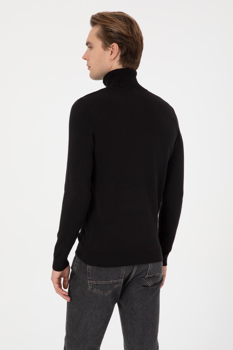 Erkek Siyah Basic Kazak - 50313640025