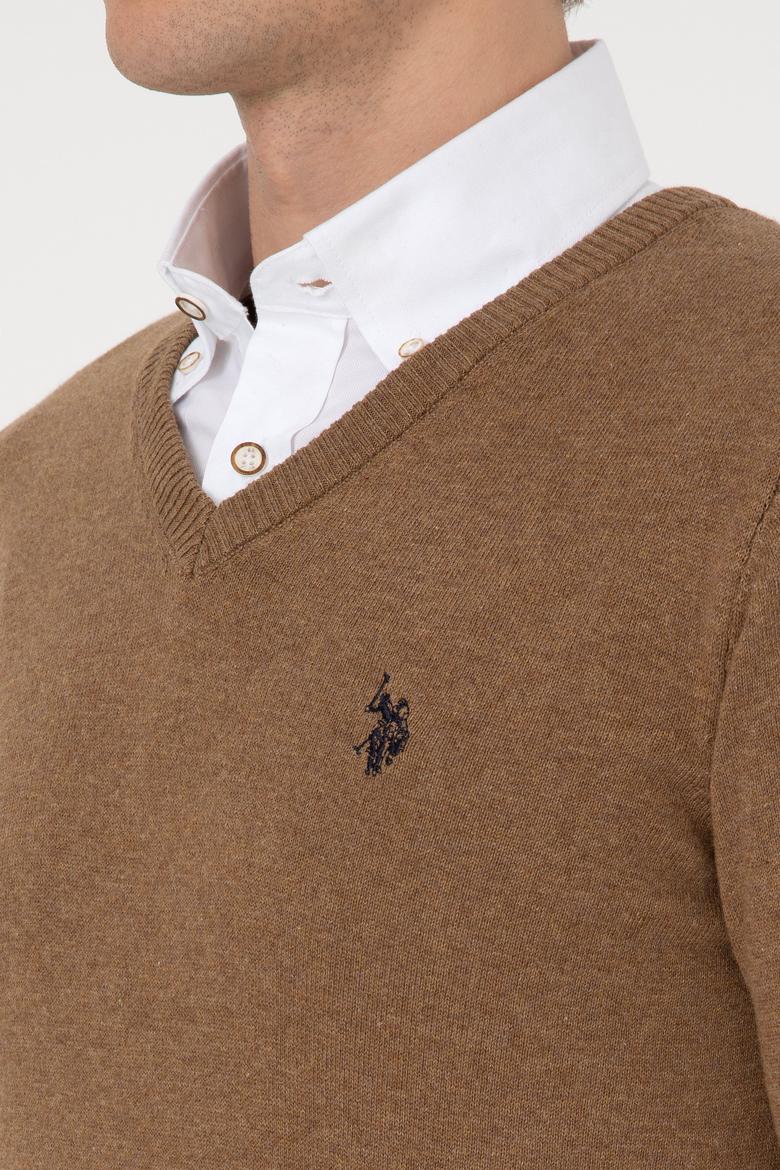 Erkek Haki Melanj Basic Kazak - 50313662068