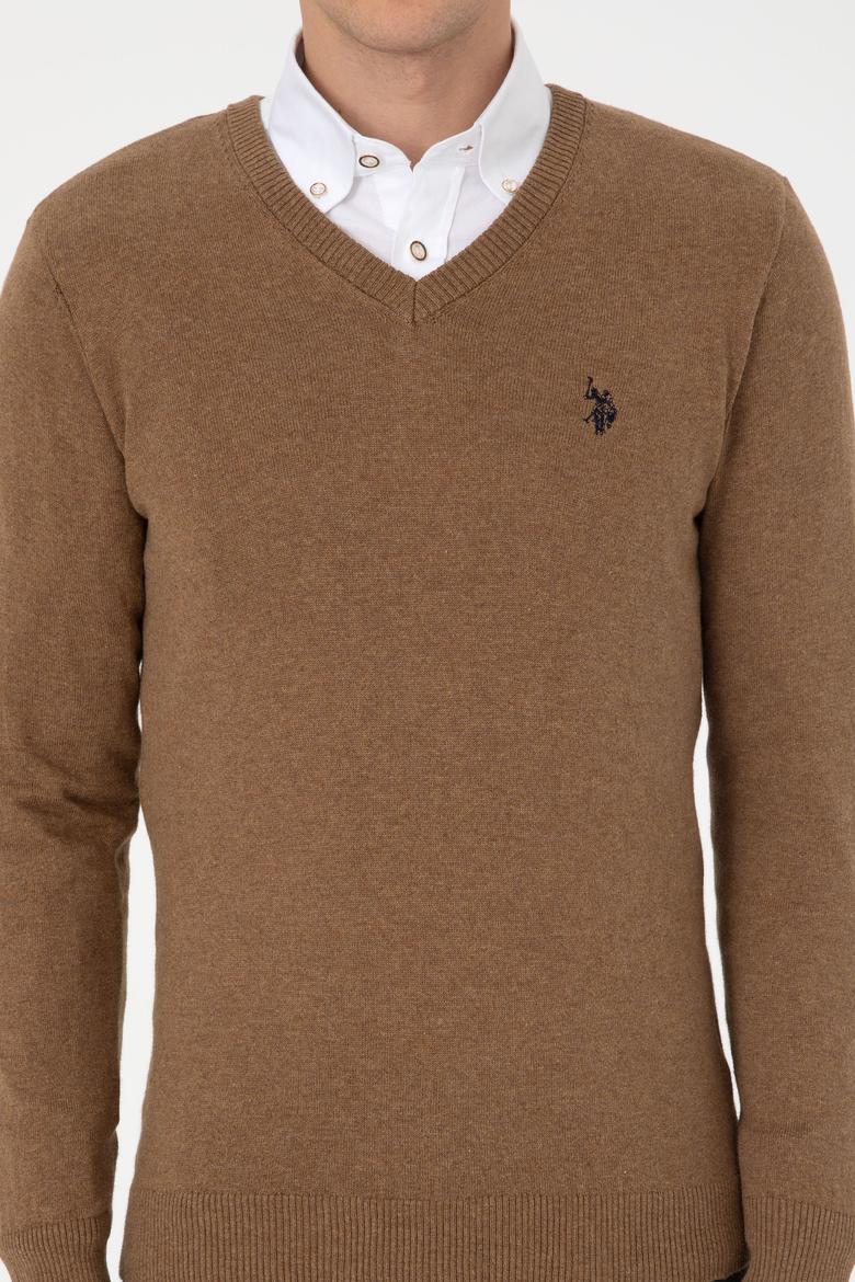 Erkek Haki Melanj Basic Kazak - 50313662068