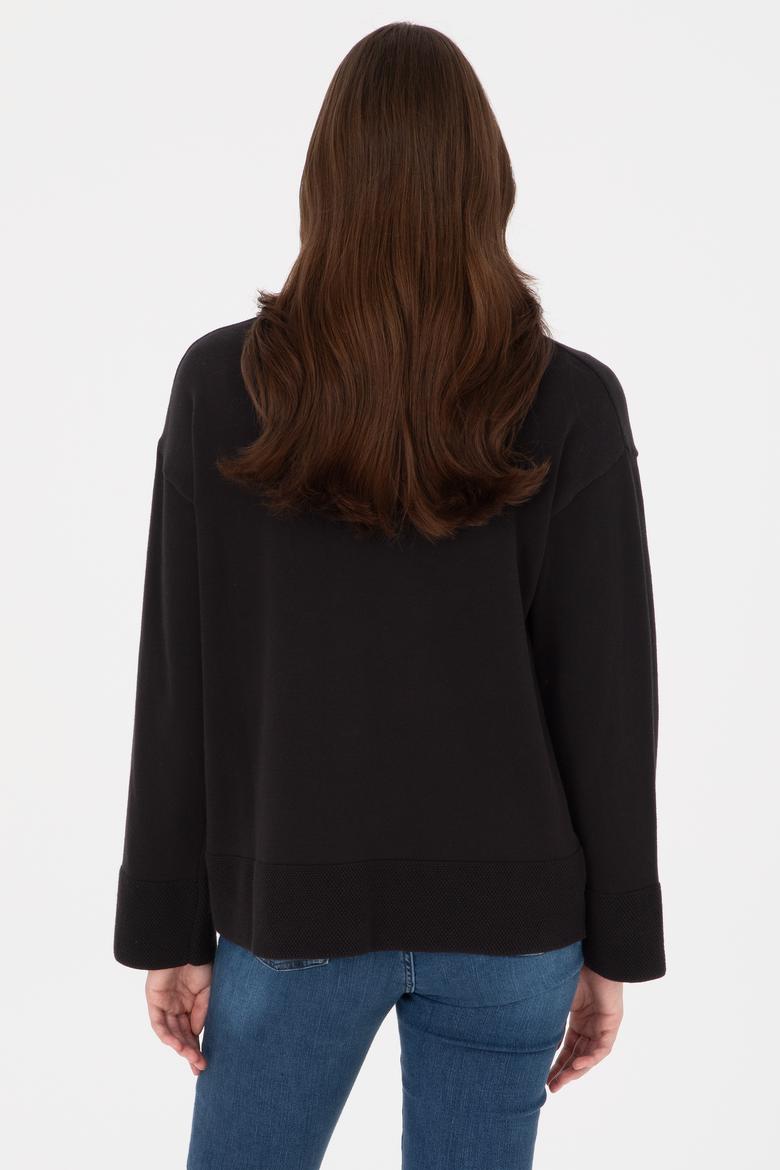 Kadın Siyah Triko Hırka - 50317680008