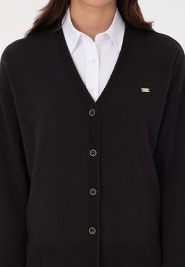 Kadın Siyah Triko Hırka - 50317680008