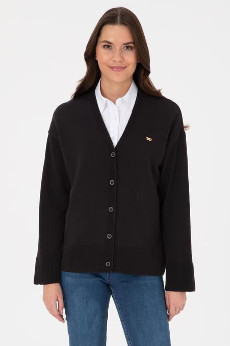 Kadın Siyah Triko Hırka