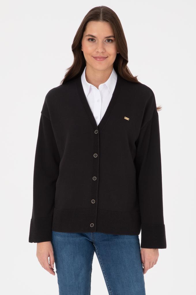 Kadın Siyah Triko Hırka