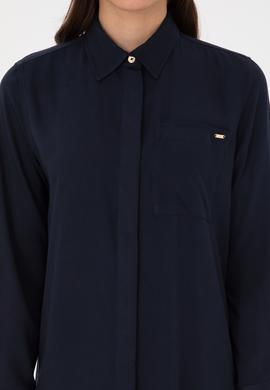 Kadın Lacivert Dokuma Elbise - 50317615012