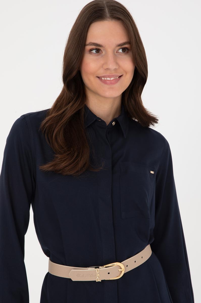 Kadın Lacivert Dokuma Elbise